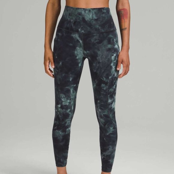 Lululemon Align High-Rise Pant with Pockets 25" Tidewater Teal Grey Size 6 - Picture 1 of 5